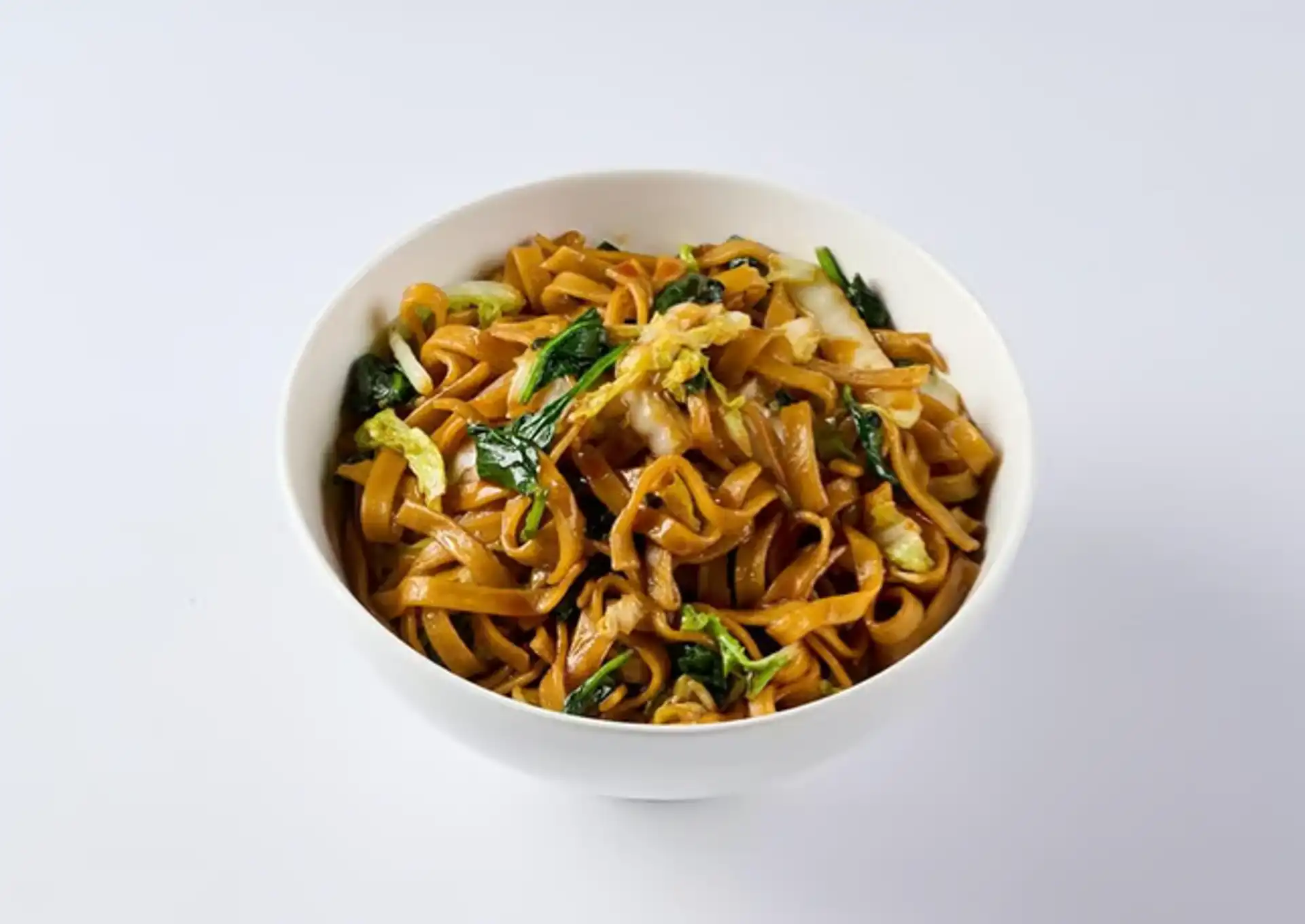 Ugly Dumpling vegetable stir-fried noodles — wok-fired noodles with mixed vegetables, fully vegan
